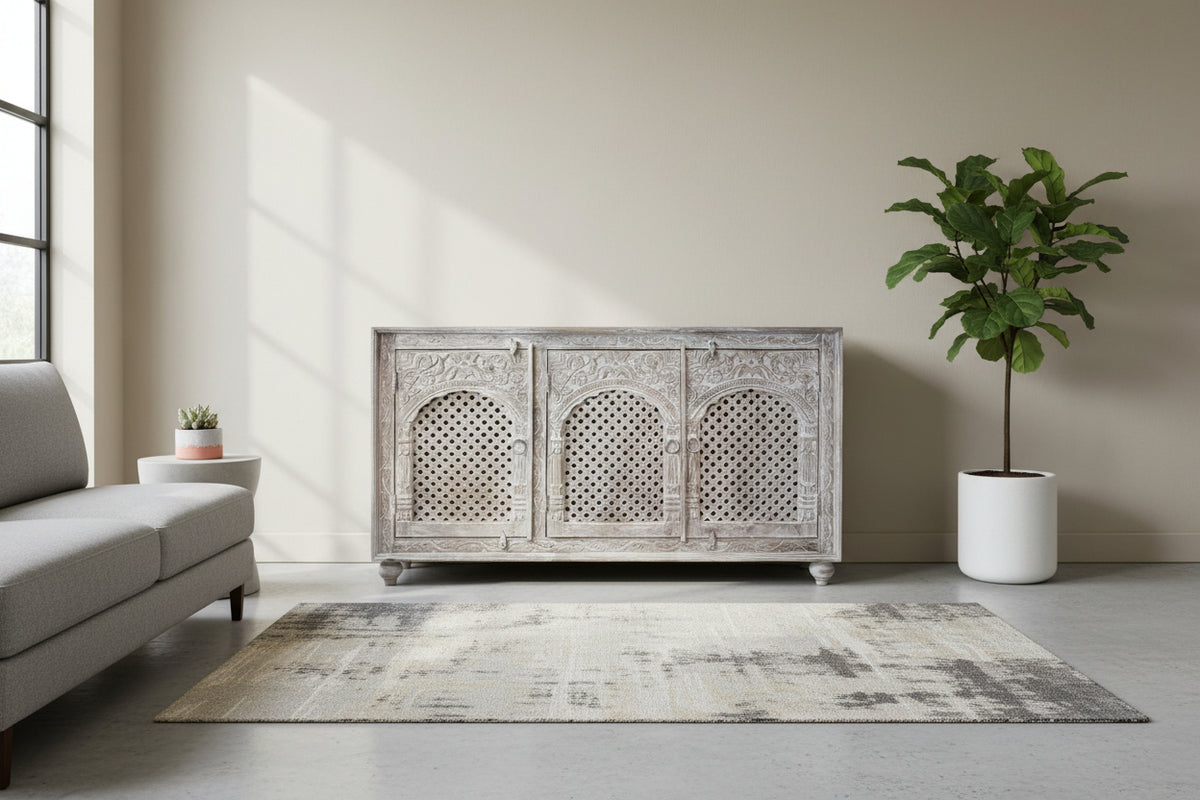3 door teak sideboard