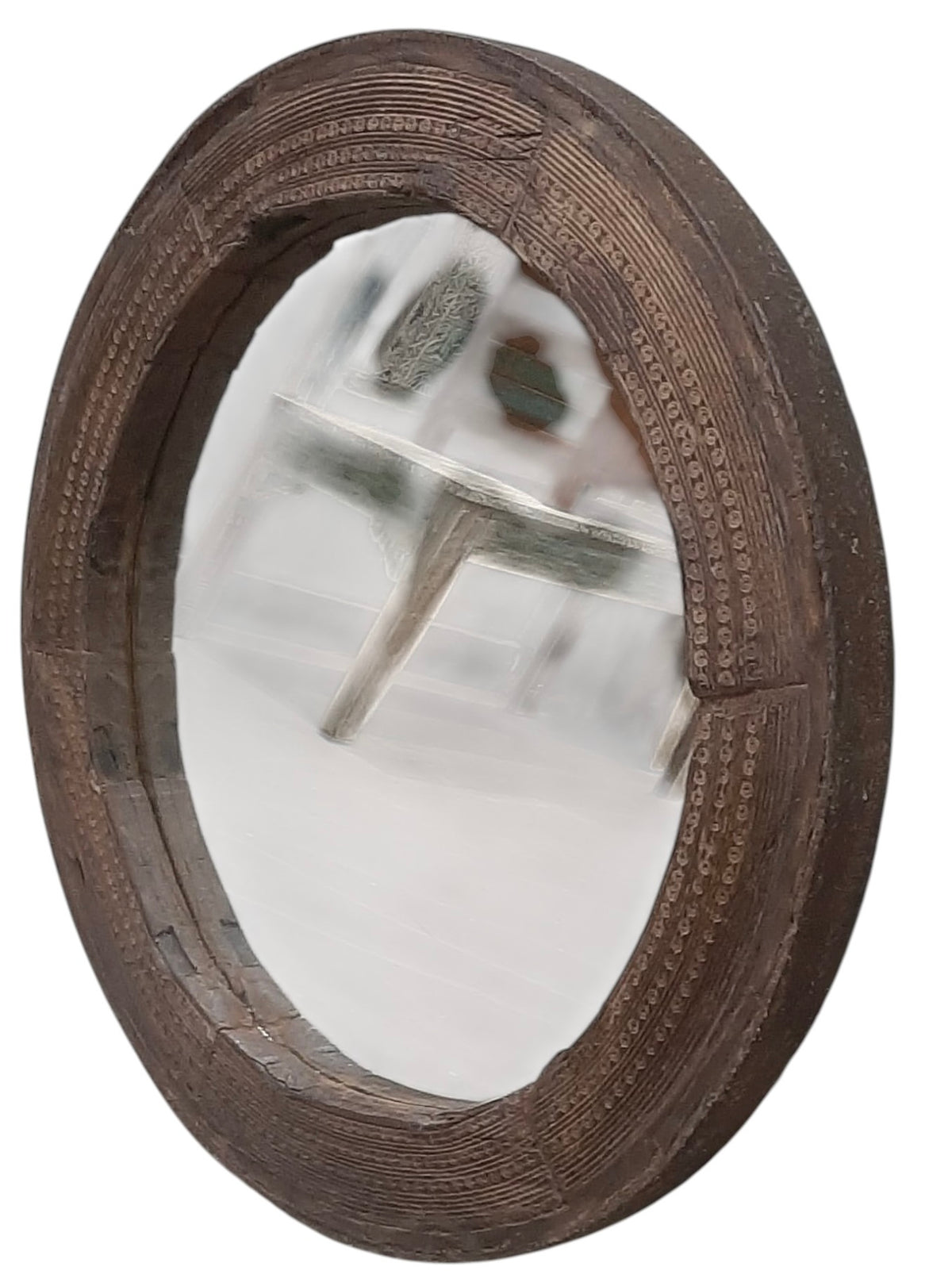 Camel cart round mirror