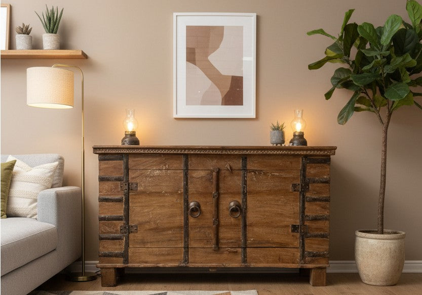 2 door teak sideboard