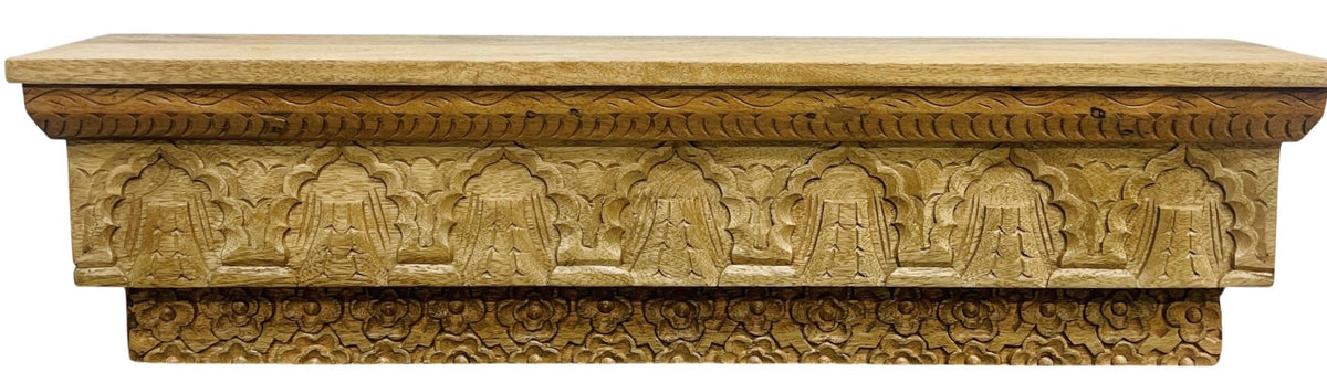 Wooden carved shelve