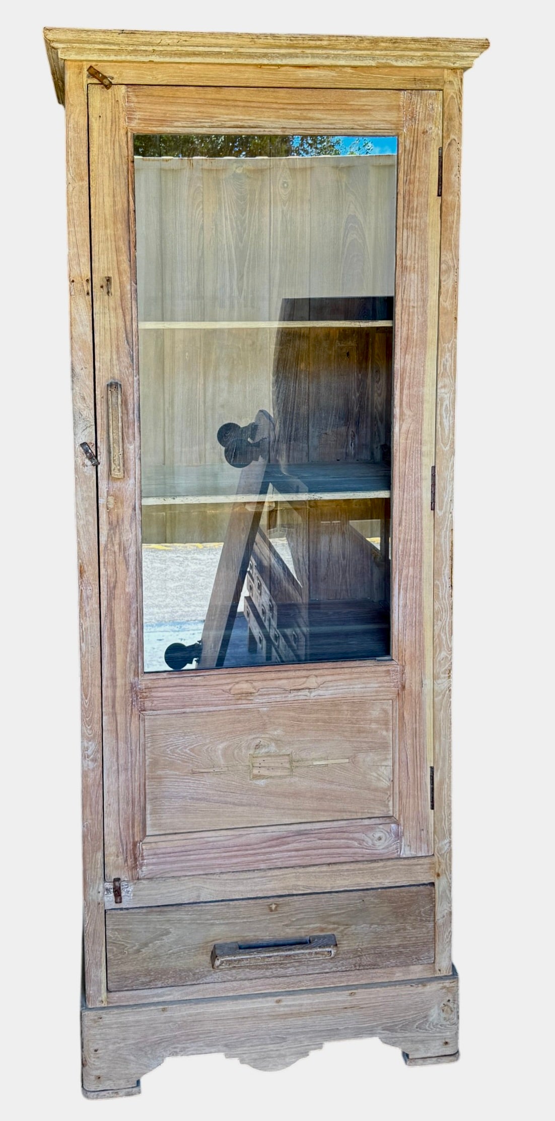 Single door glass cabinet
