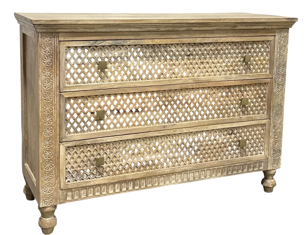 Carved Chest of Drawer