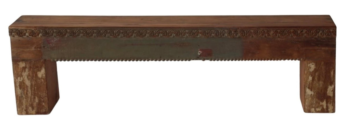 Ultra narrow teak bench