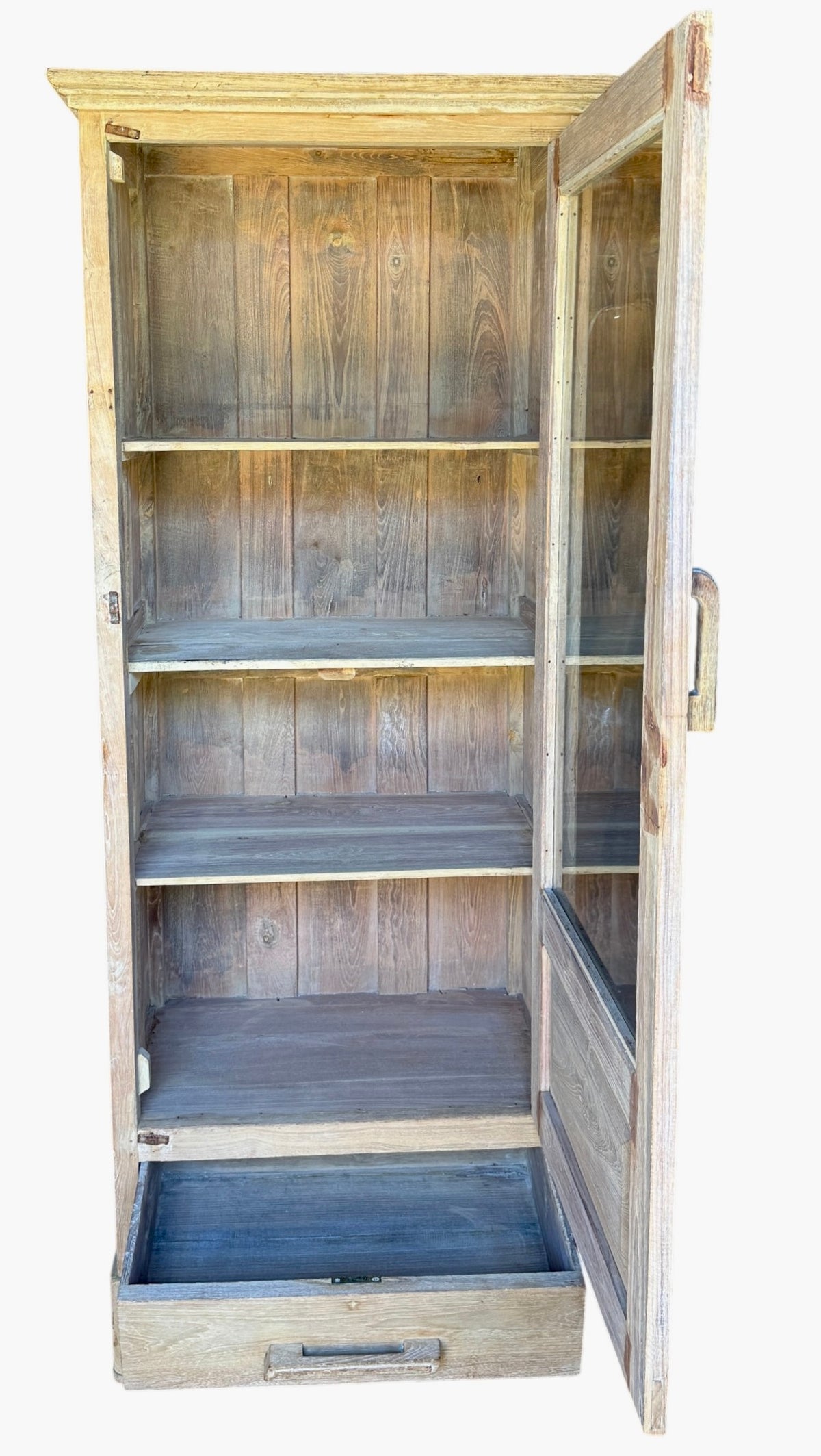 Single door glass cabinet