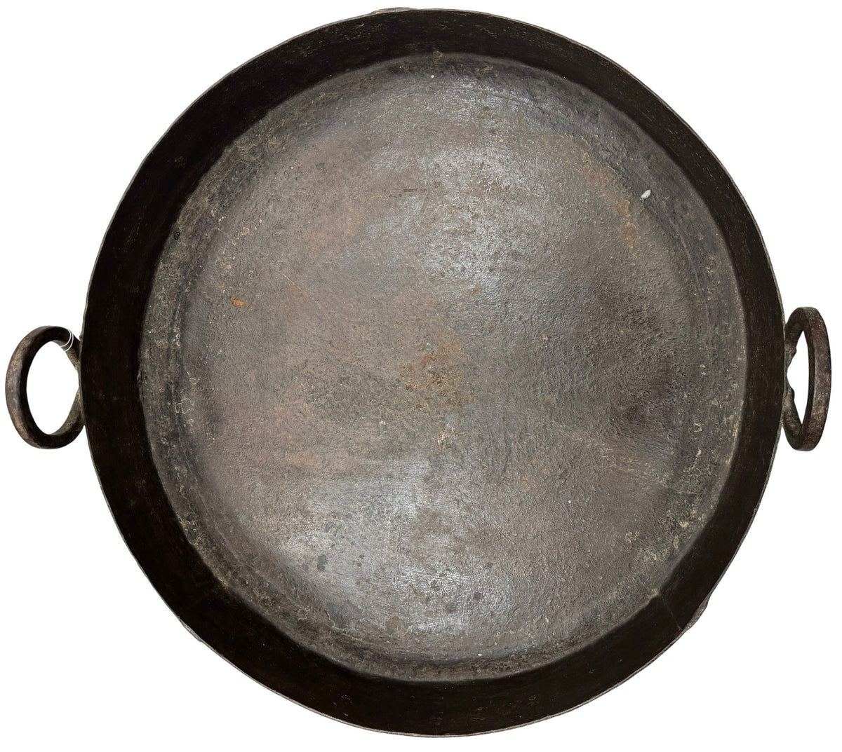 Old Indian cast iron cooking pot