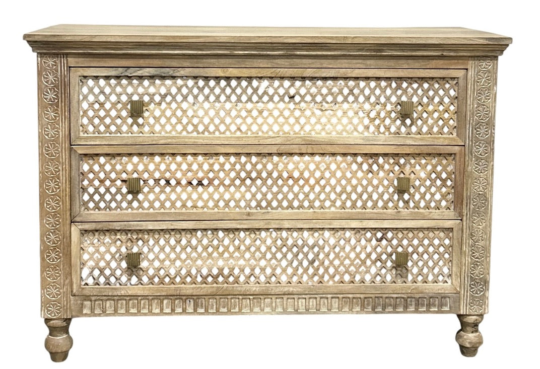 Carved Chest of Drawer