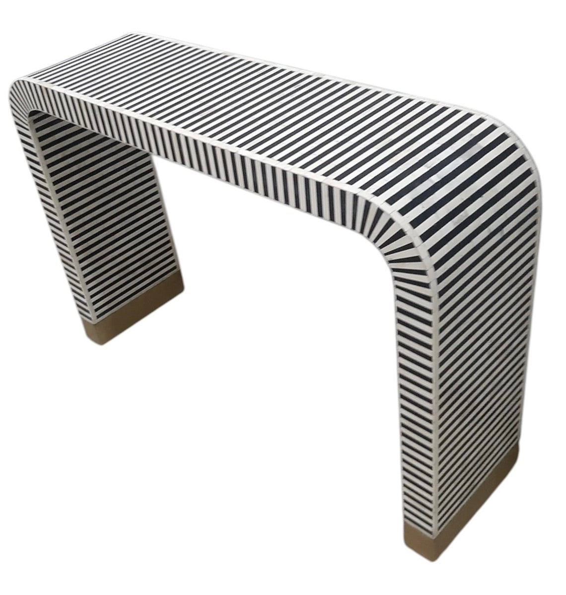 Bone inlay narrow console