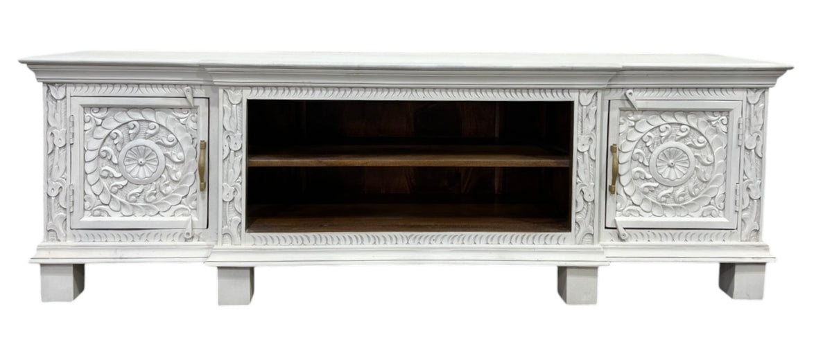Carved T V Unit