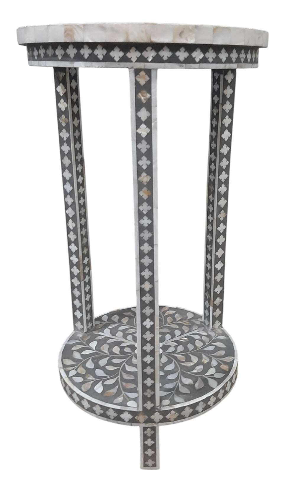 Round inlay sidetable
