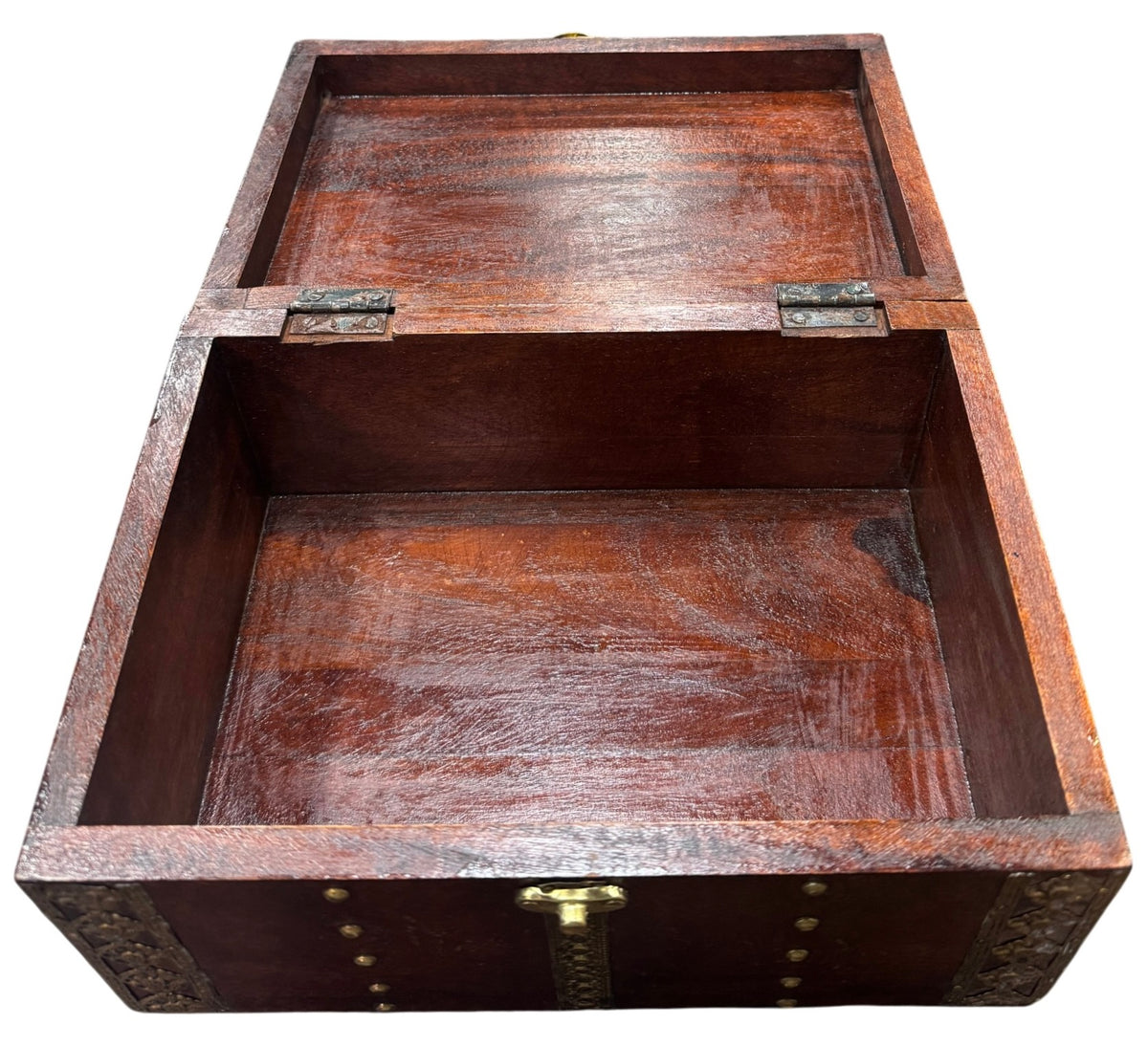 Timber brass box