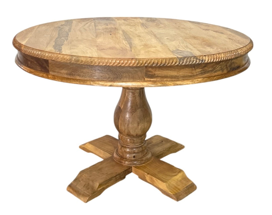 Round Dining Table - Natural – Akasha Furniture and Homewares