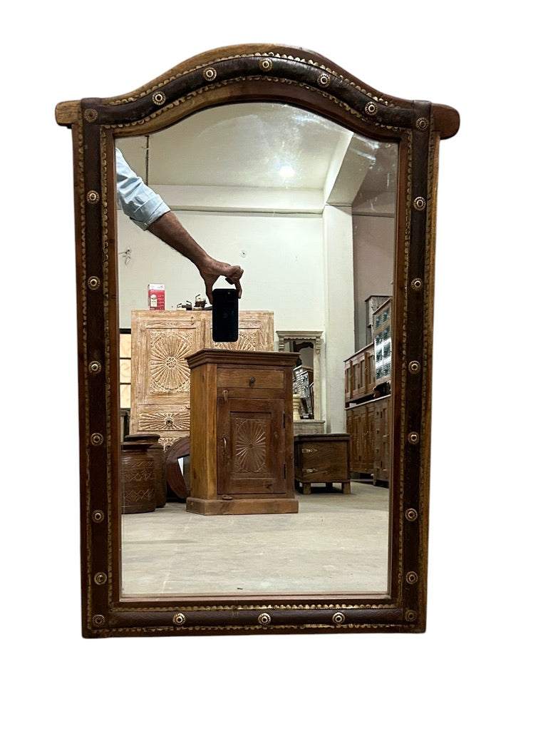 Cart mirror rustic