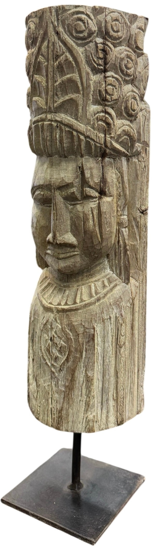 Antique wooden tribal goddess