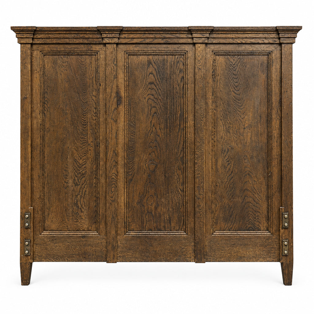 American oak queen bedhead