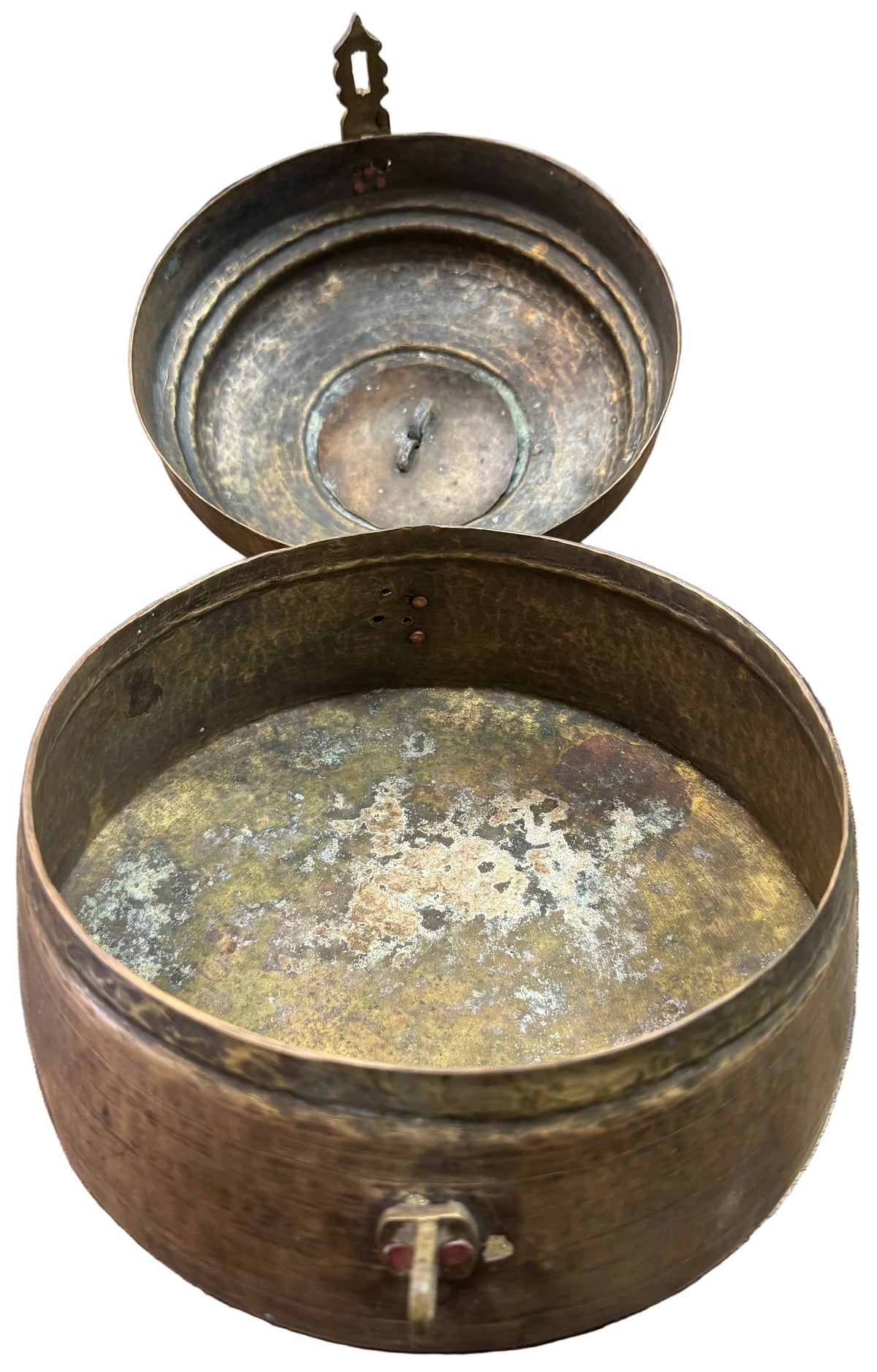 Indian Brass Paan Box From Rajasthan - Early 20thC