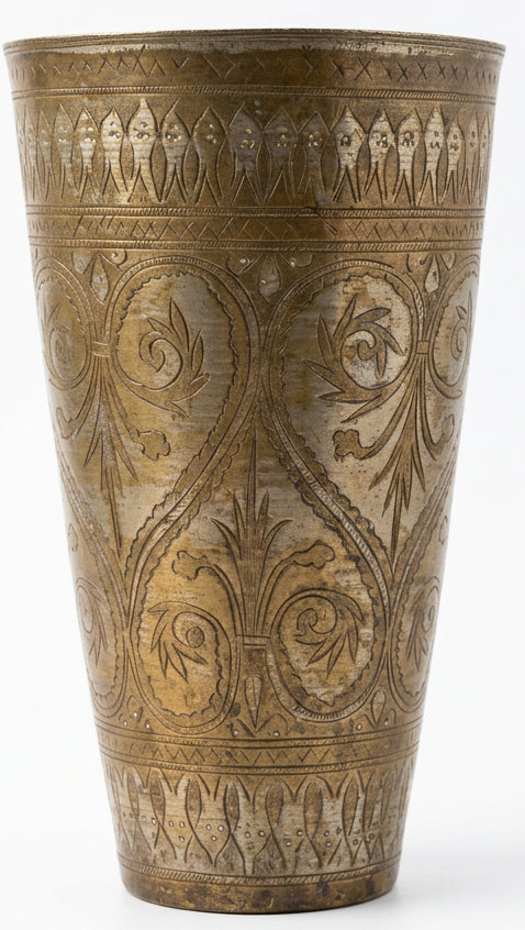 Vintage Indian Lassi Glass