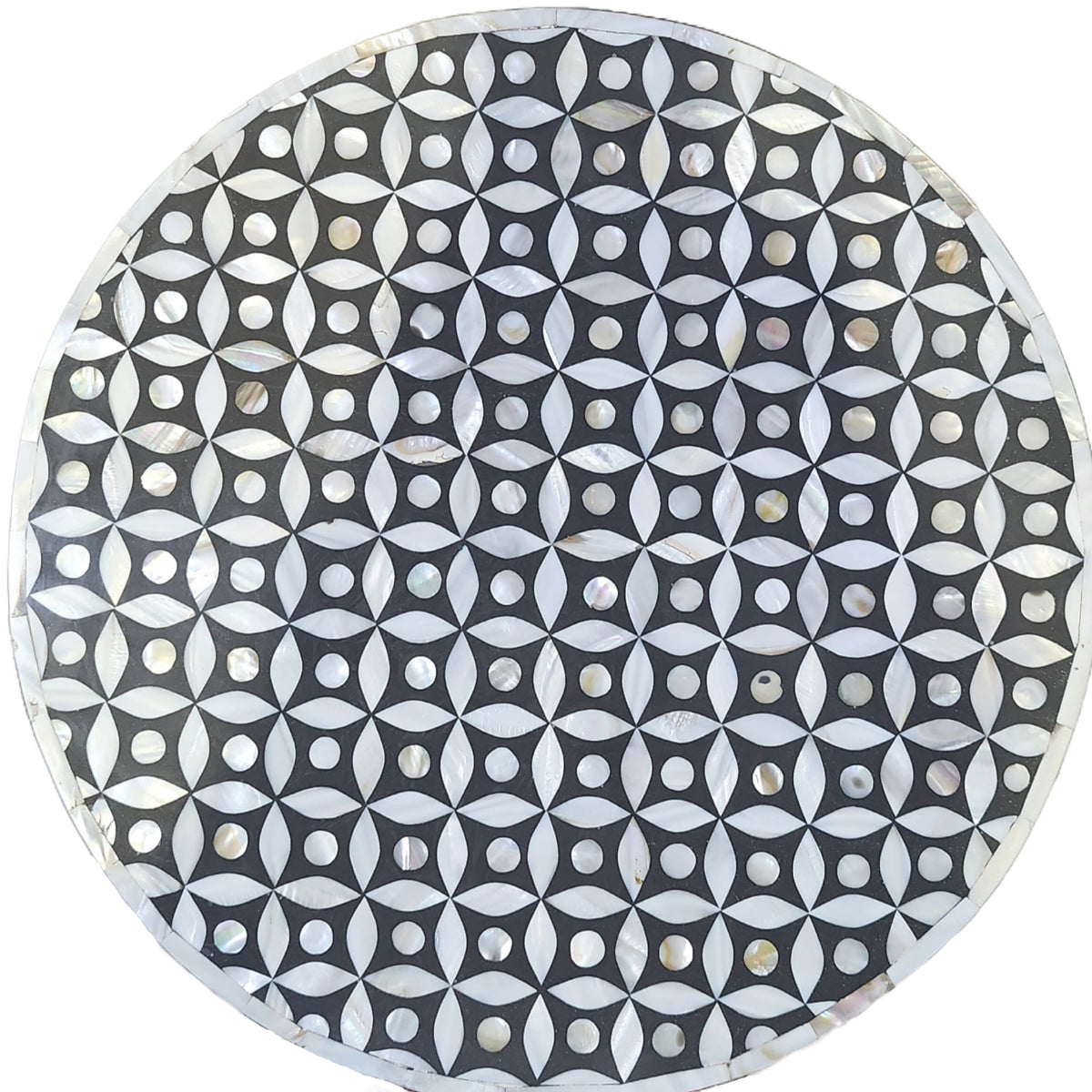 Round Side Table Mother of Pearl