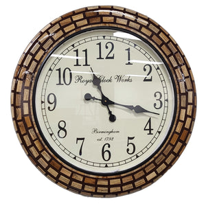 Wall Clock Timber