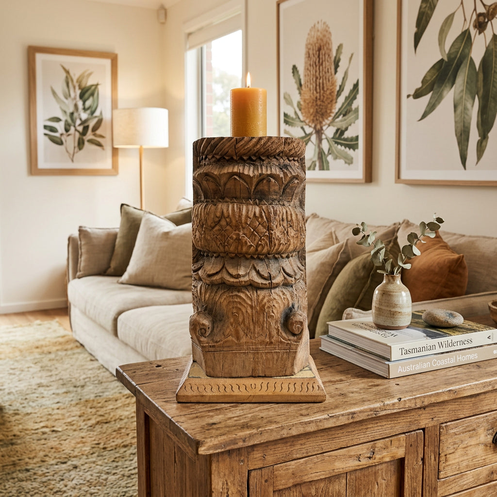 candle holder rustic unique