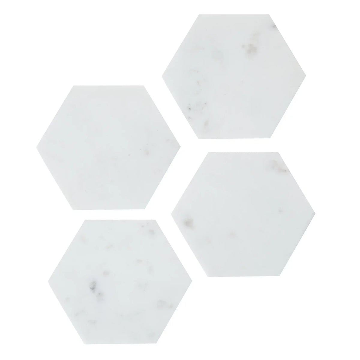 Hexa marble coasters