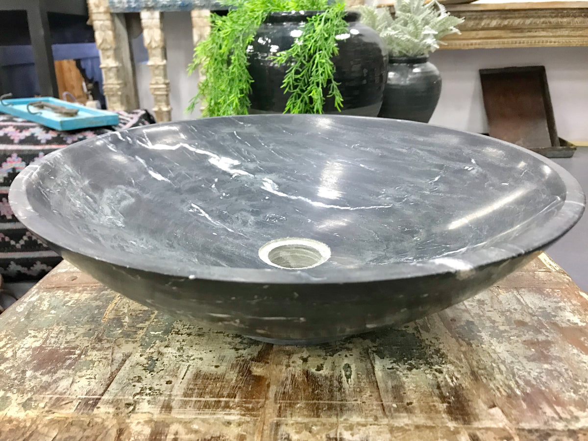 Sikandra Marble Basin - akashafurniture