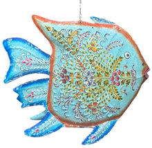 Reclaimed metal fish candle holder