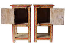 Handpainted bedside / sidetable