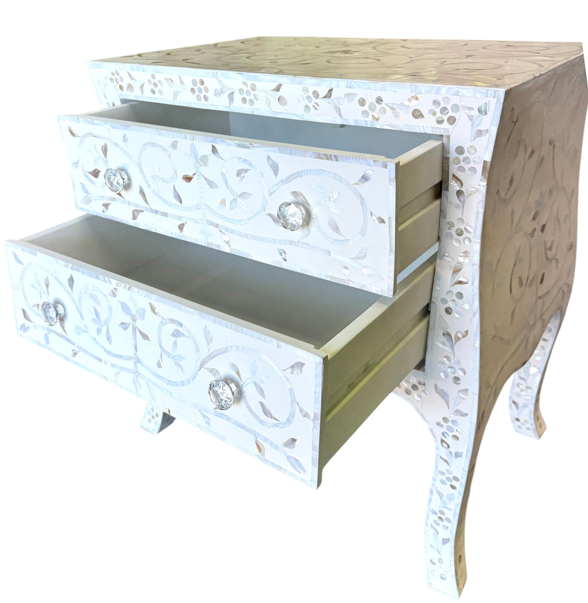 Mother of pearl bedside