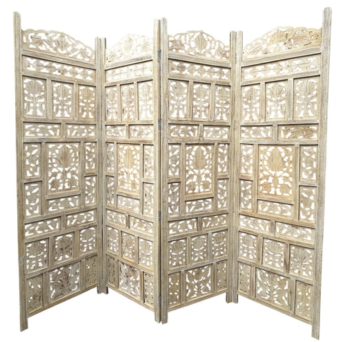 Wooden partition screen