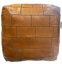 Quality leather ottoman