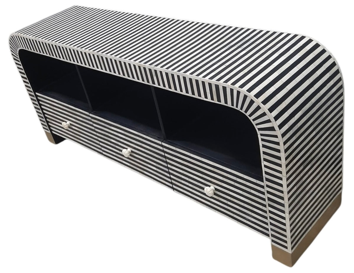 Bone inlay entertainment unit