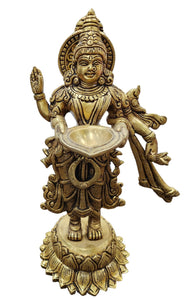 Deep Laxmi Goddess Brass Statue