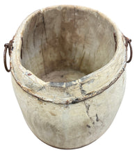 Vintage wooden pot