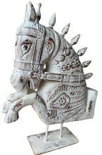 Large wooden horse decor