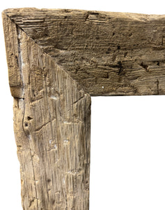 Teak root mirror
