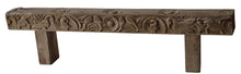 Ultra slim long wooden old door frame bench