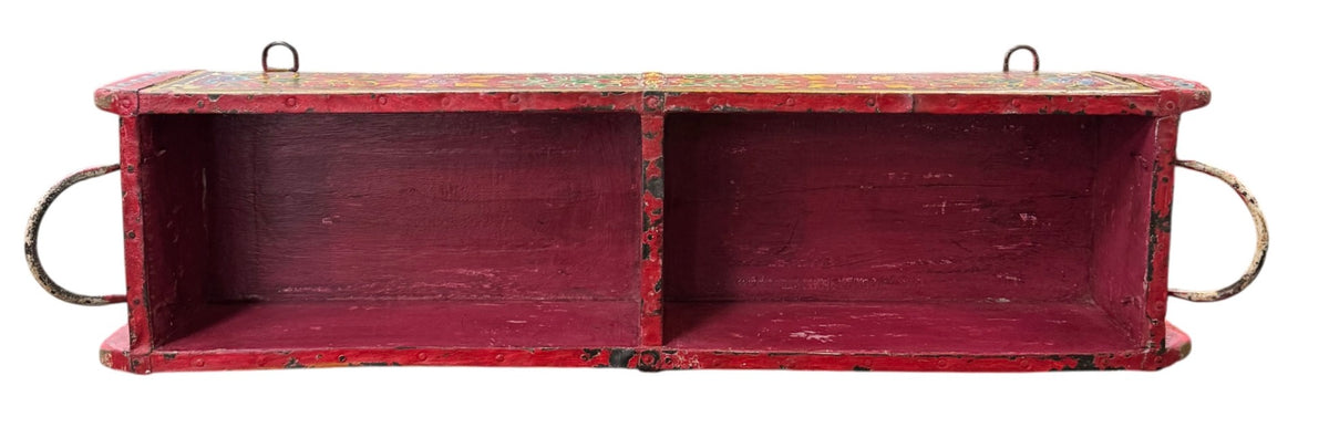 Antique Indian wooden brick mould storage