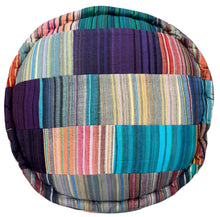 Bohemian patchwork ottoman