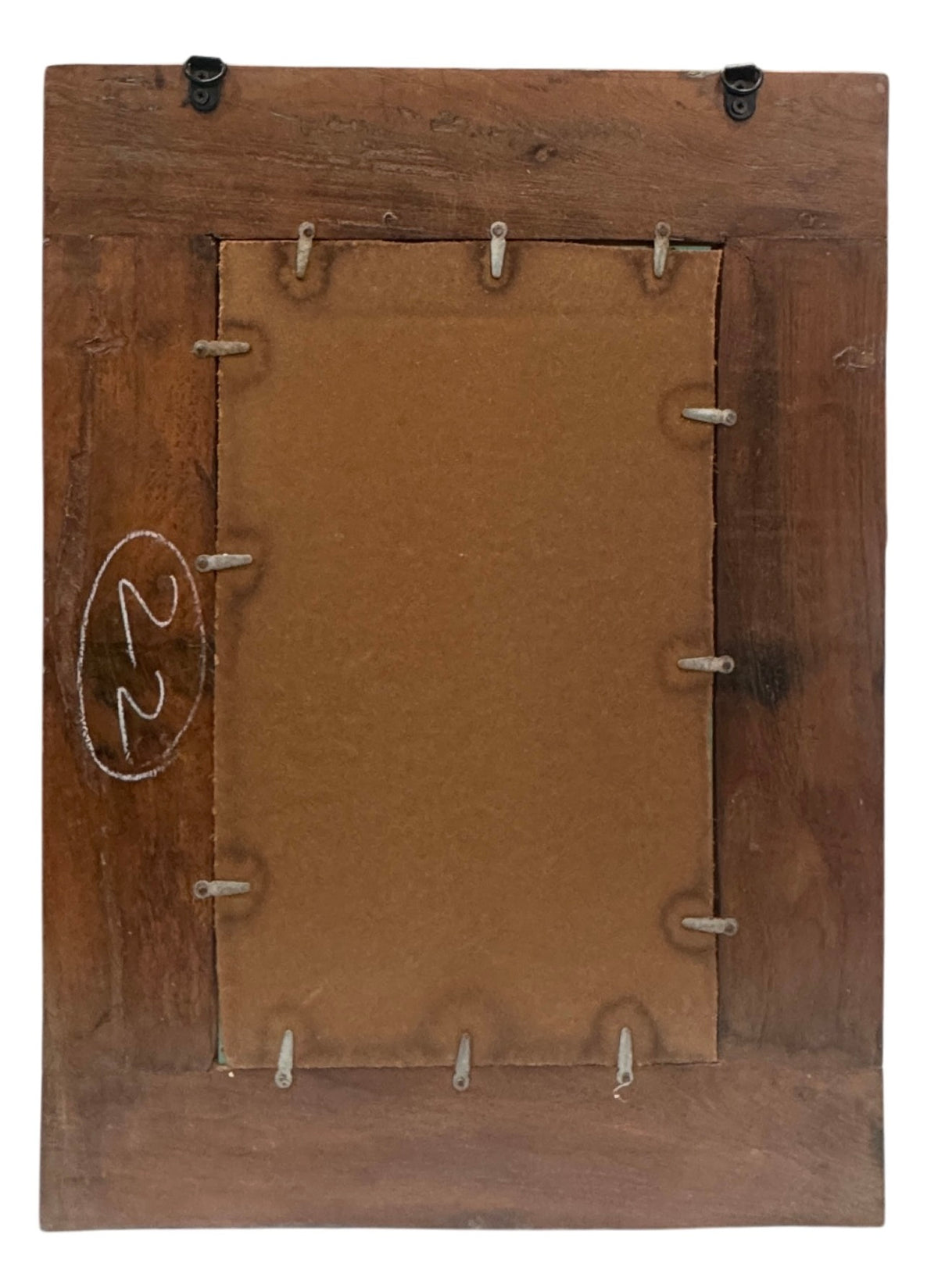 Old teak mirror