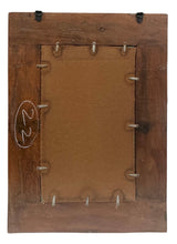 Old teak mirror