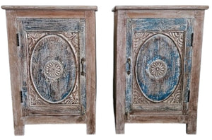 Carved bedsides