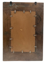 Old teak mirror