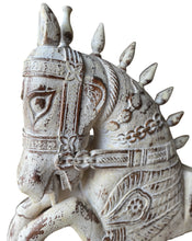 Large wooden horse decor