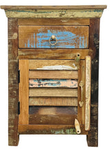Reclaimed wood bedside