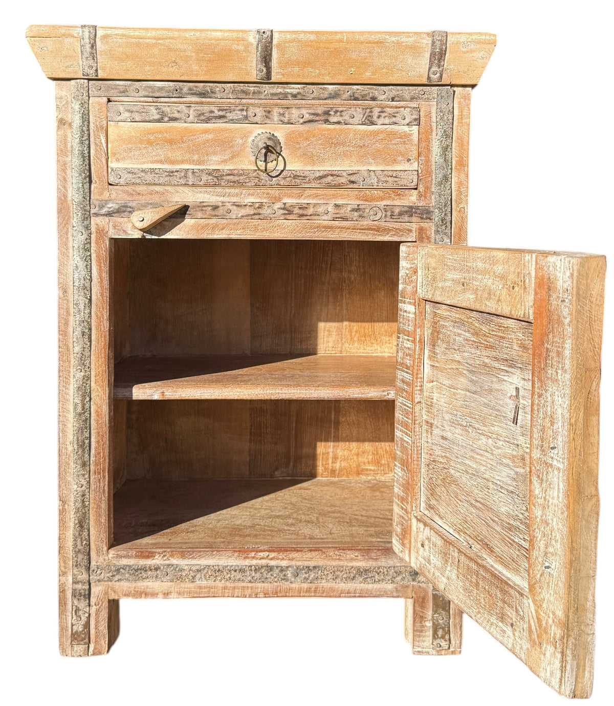 Rustic bedside