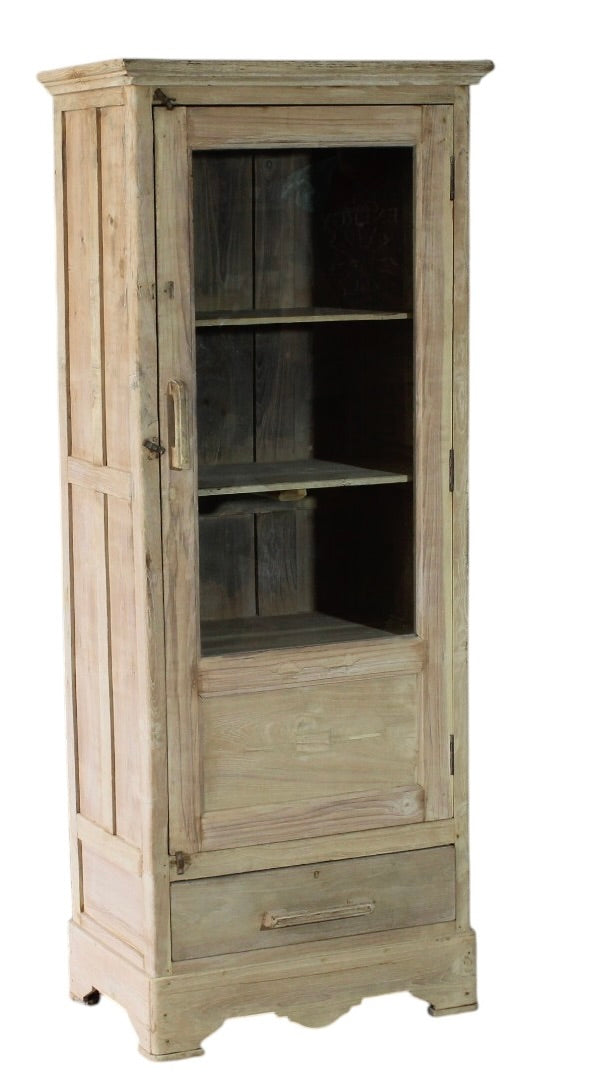 Single door glass cabinet