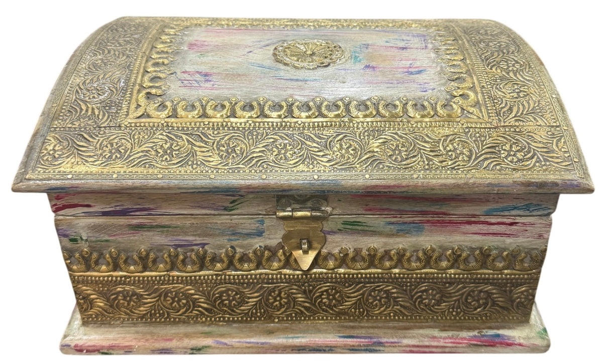 Brass timber box
