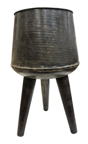 Rustic metal planter