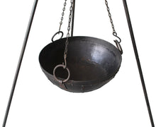 Hanging fire pit
