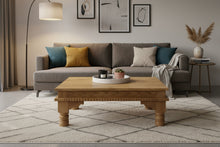 Rectangular coffee table natural